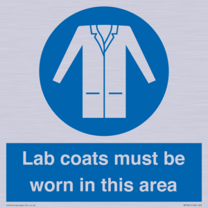 Lab coats must be worn in this area